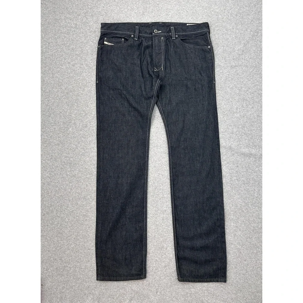 Diesel Safado Regular‎ Slim Straight Jeans Mens 34x34 Wash 008Z8 Selvedge Denim